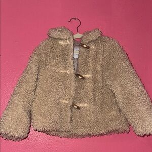 Zara Kids Fuzzy Beige Jacket